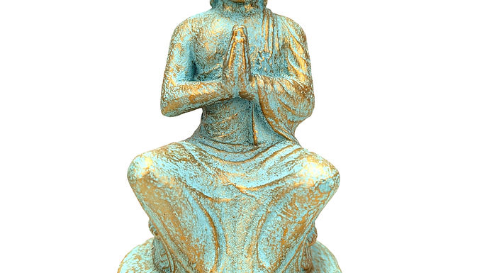 Sitting Buddha Statue, Stone Meditating Buddha, Garden Statue, Zen Buddha Statue
