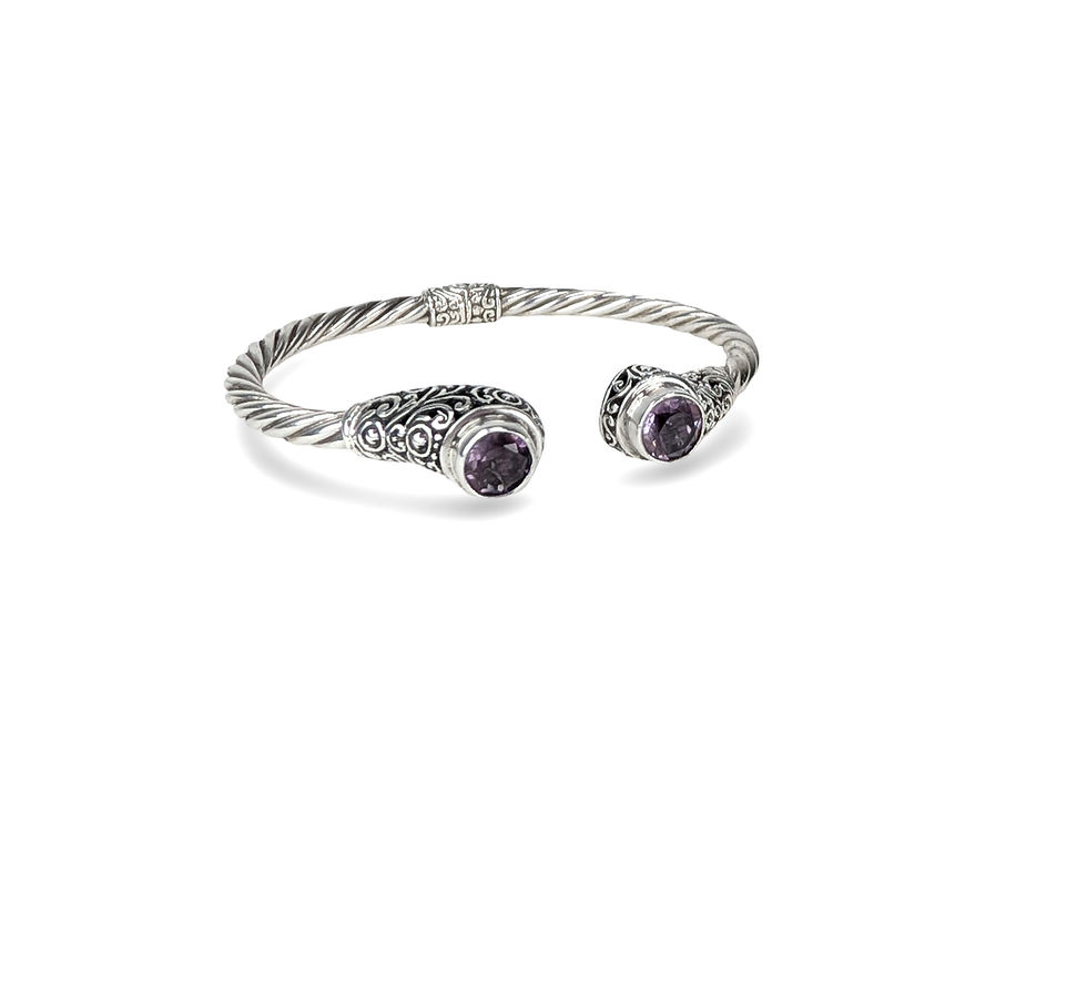 Silver Twisted Rope Cuff
