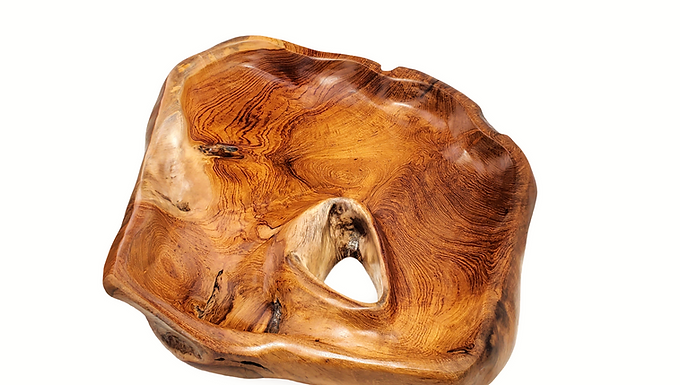Teak Centerpiece Bowl, Teak Bowl, Handmade Wooden Bowl, Rustic Wooden Bowl, Bowl