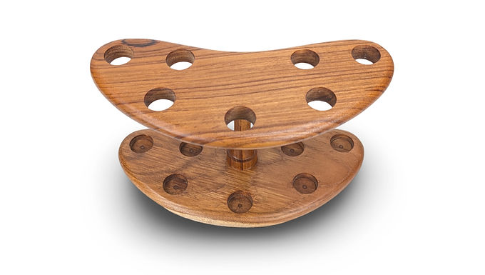 Wood Utensil Holder, Utensil Holder, Teak Utensil Holder, Natural Utensil Holder