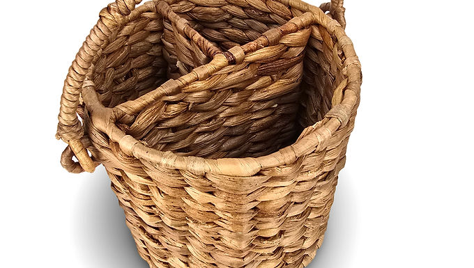 Kitchen Utensil Holder, Storage Basket, Seagrass Cutlery Holder, Woven Caddy