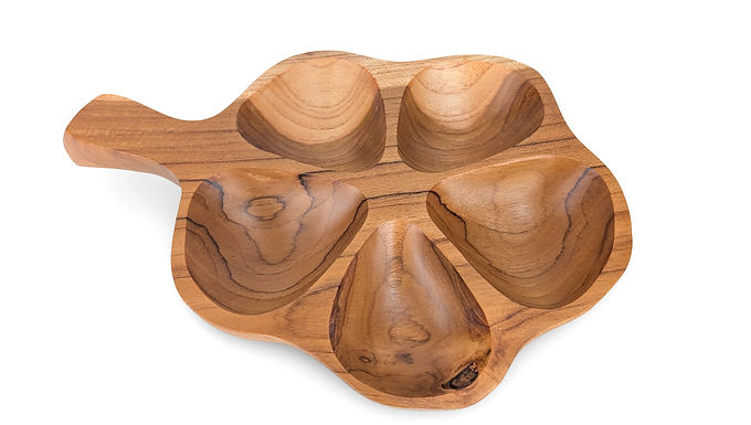 Appetizer Bowl, Wood Appetizer Bowl, Teak Appetizer Bowl, Nut Bowl