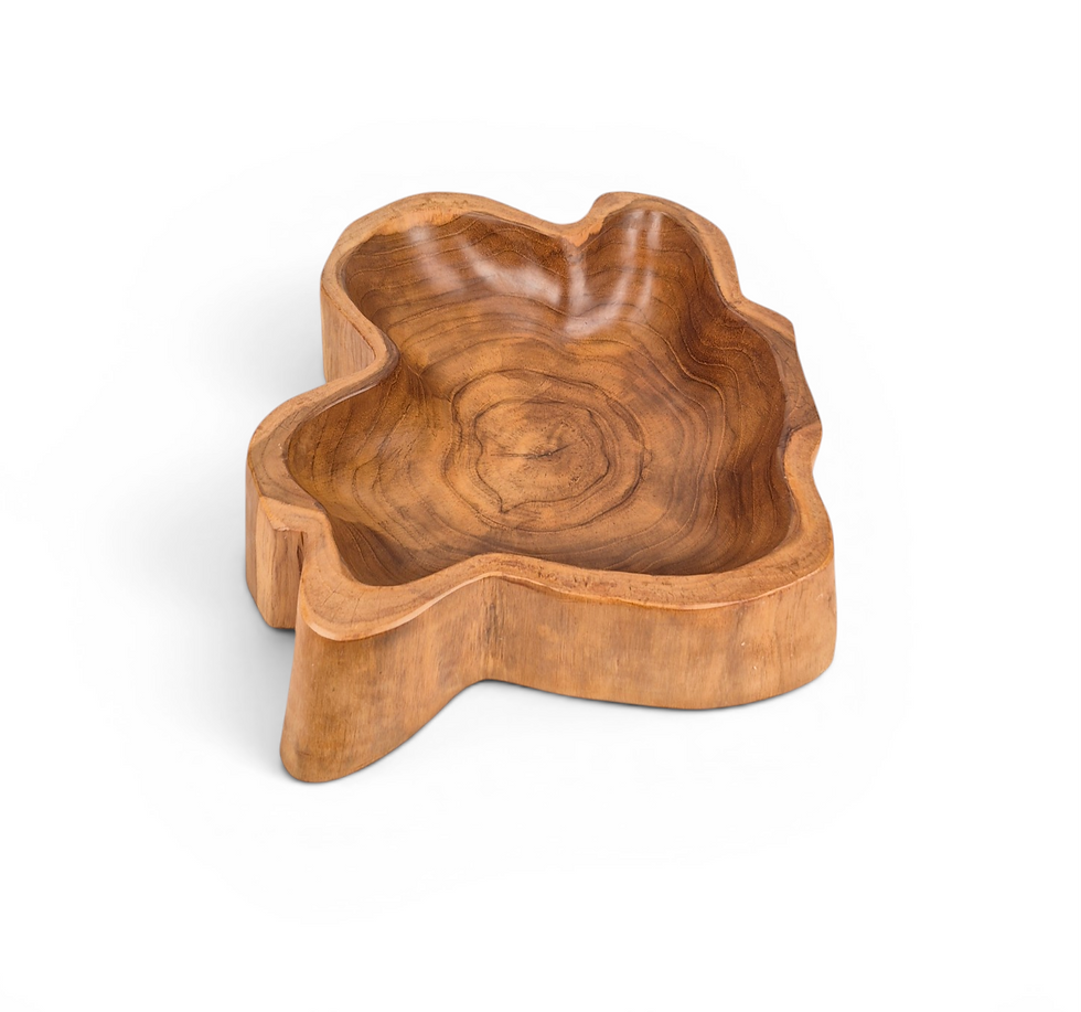 Thumbnail: Natural-grain wooden catchall bowl