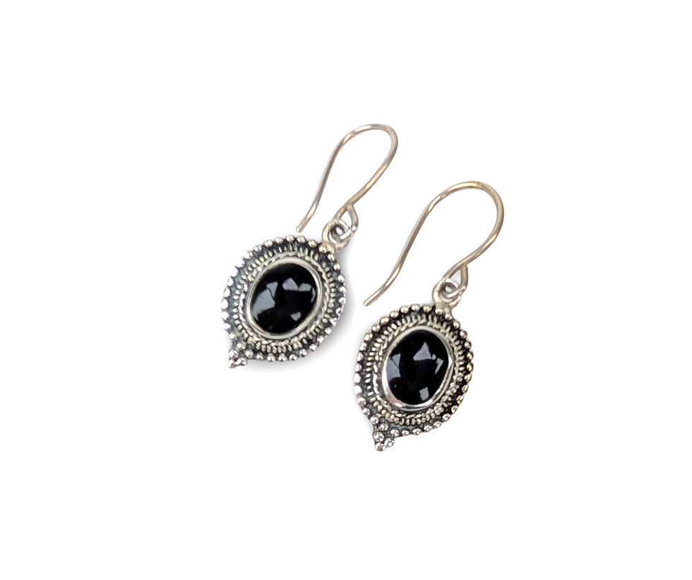 Thumbnail: Ornate Silver Earrings