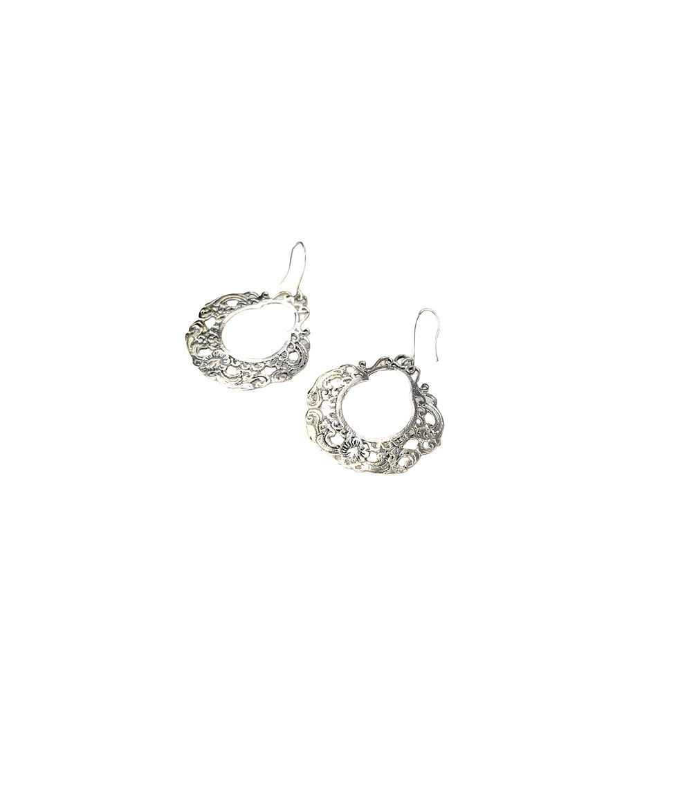 Ornate Hoop Earrings