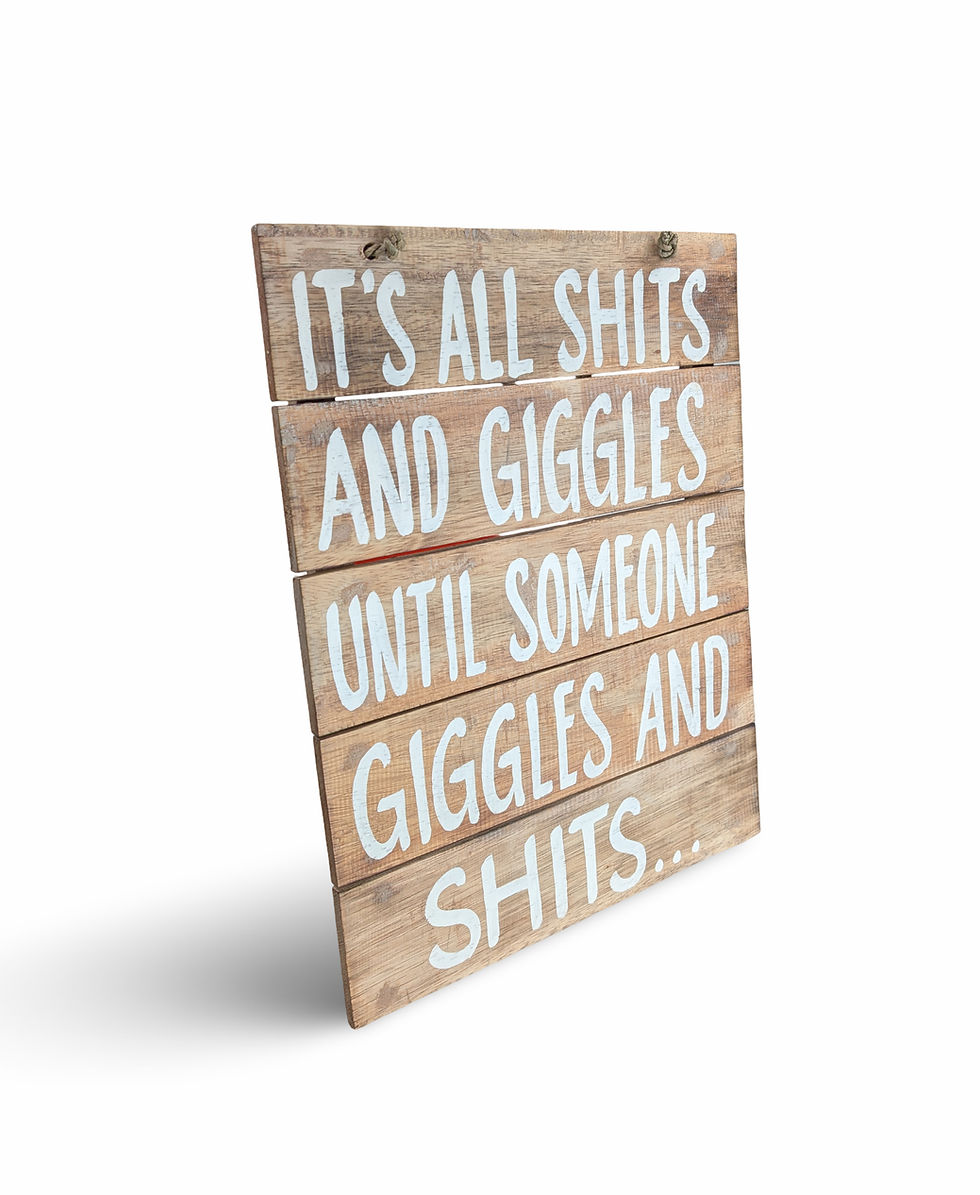 Thumbnail: Humorous Wood Sign, Handcrafted Wood Sign, Boho Wood Sign, Wooden Sign