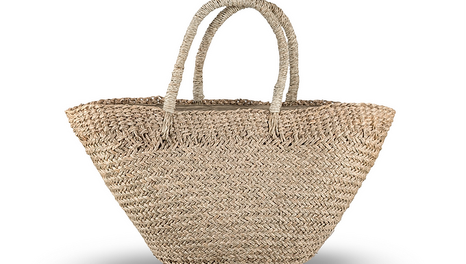 Rattan Tote Bag, Handwoven Tote Bag, Handwoven Market Tote, Boho Market Tote Bag