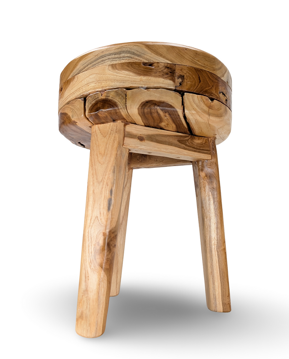 Thumbnail: Handcrafted Teak Stool