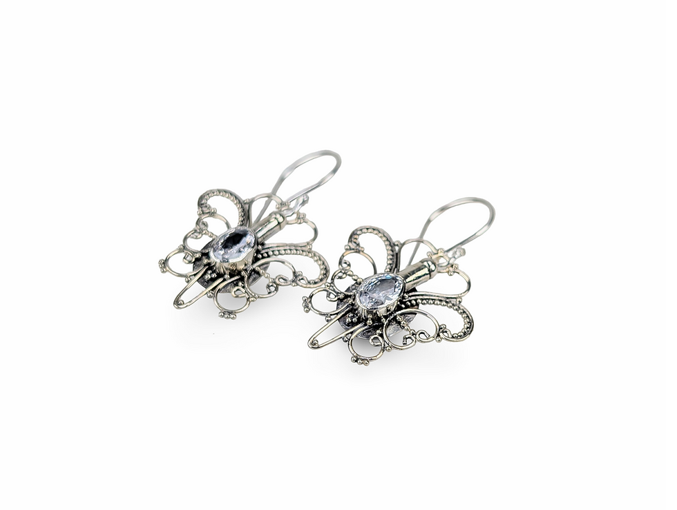 Thumbnail: Dangle Butterfly Earrings