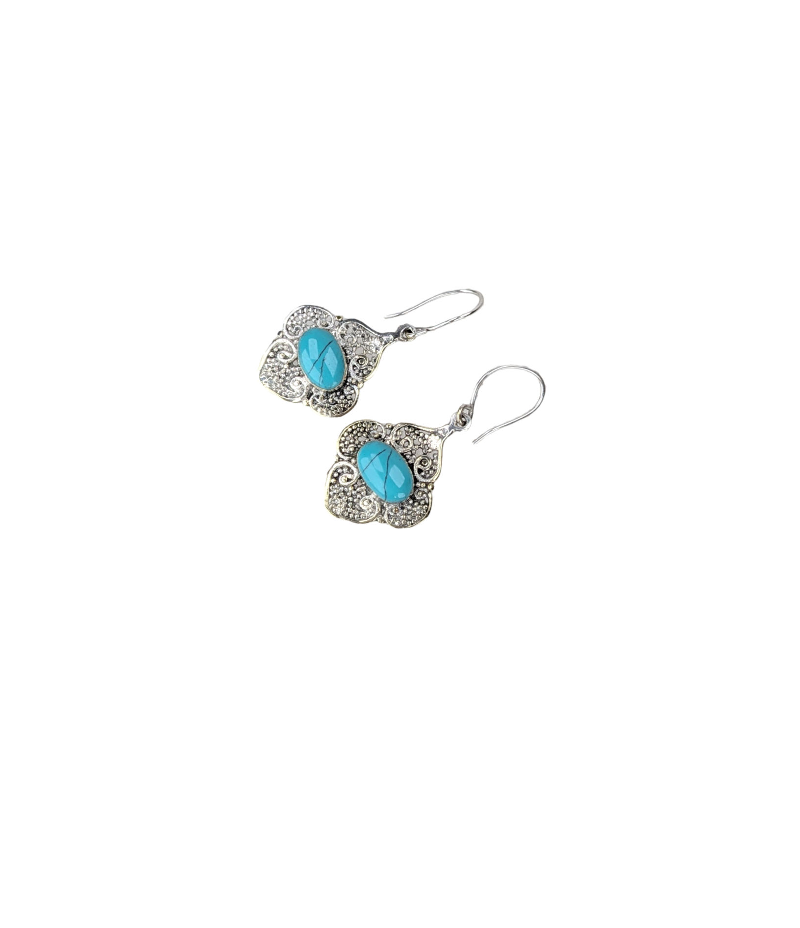 Boho Silver Dangle Earrings