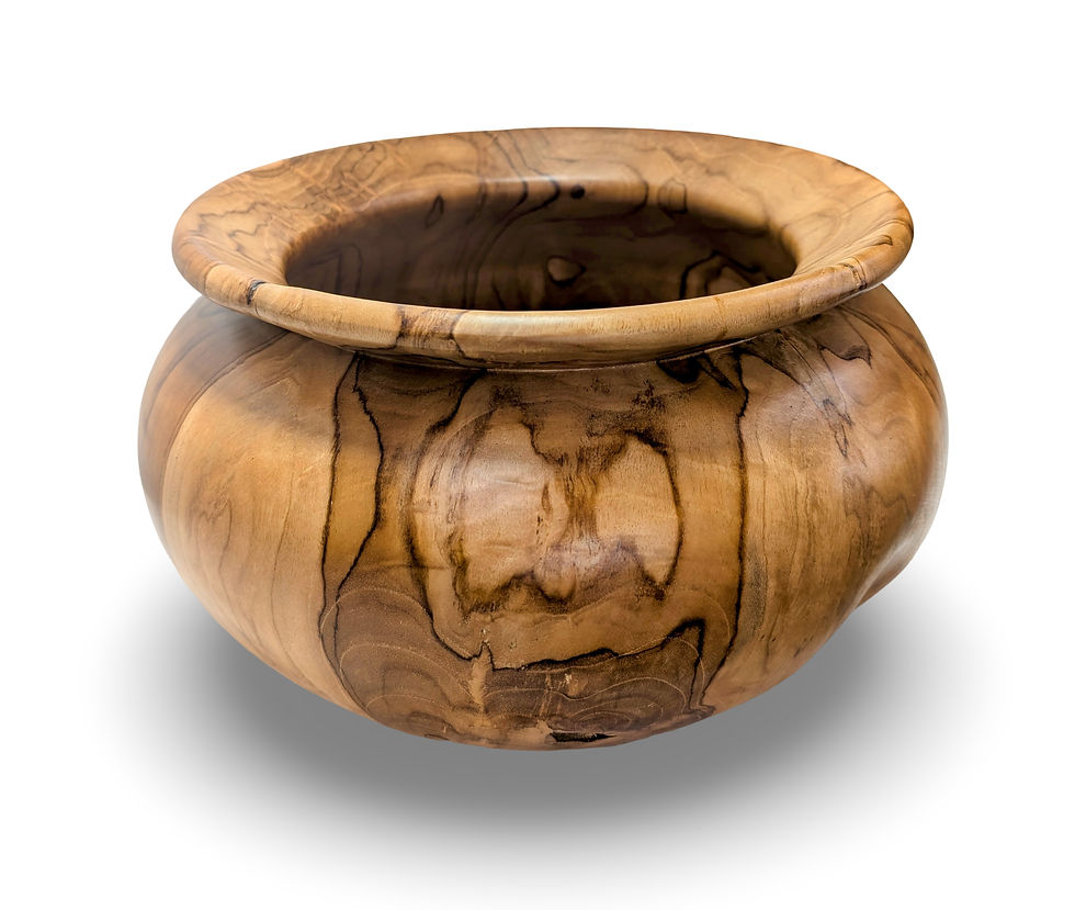 Thumbnail: NATURAL TEAK WOOD BOWL, Teak Wood Bowl, Carved Wood Bowl, Organic Centerpiece,