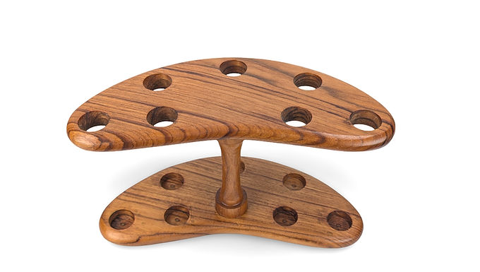 Wood Utensil Rack, Teak Utensil Holder, Wood Utensil Stand, Utensil Stand