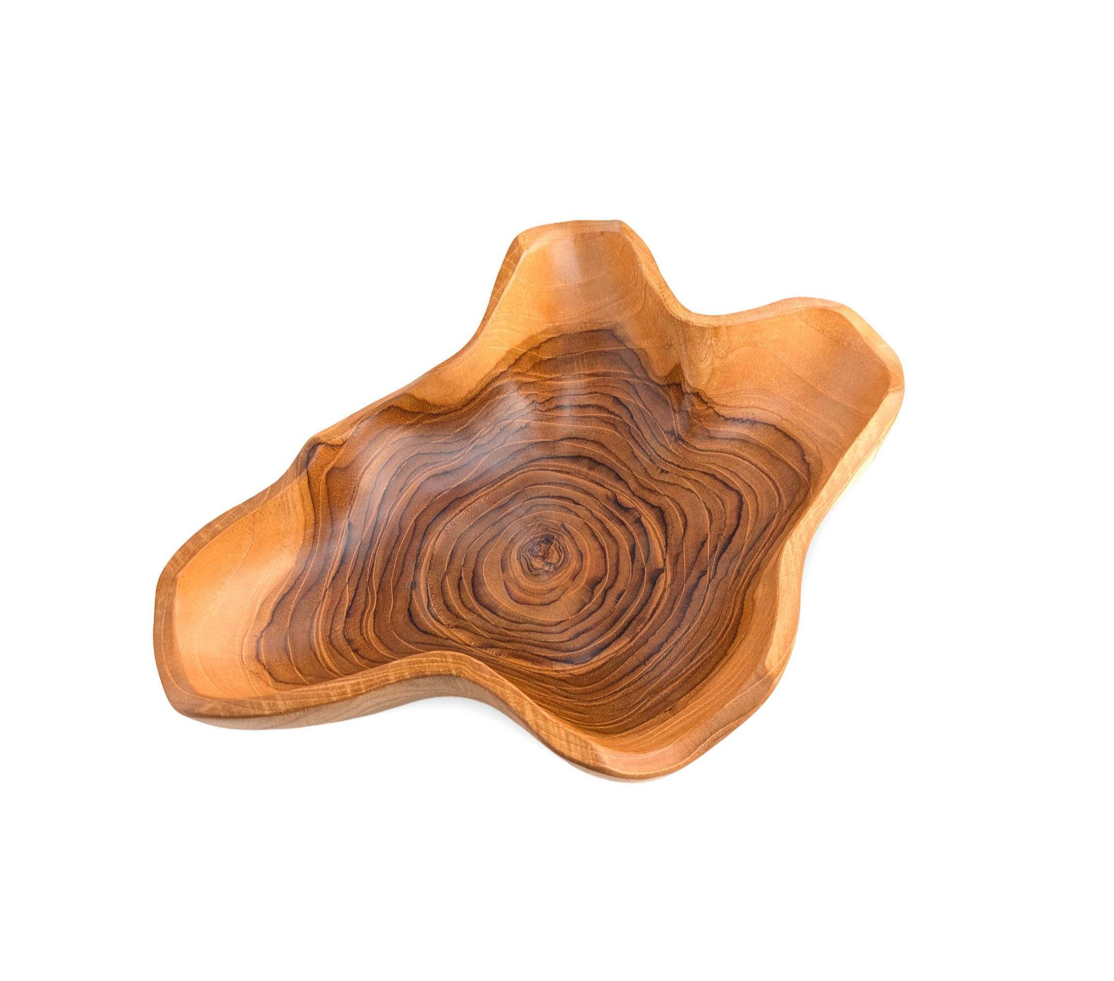 Wavy Wooden Bowl