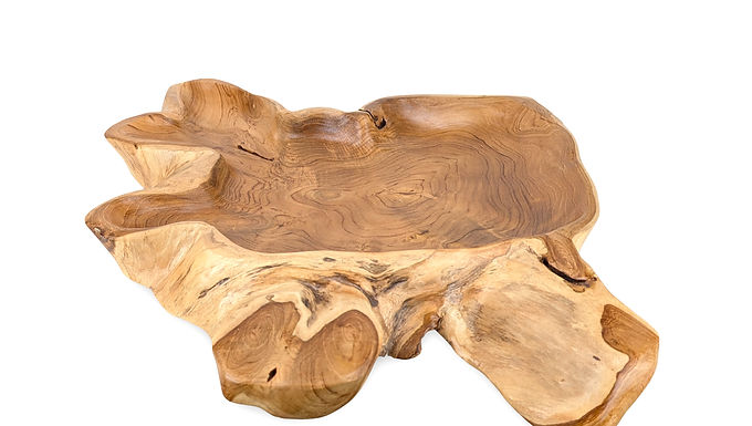 Wood Countertop Plate, Wood Tabletop Platter, Table Display Bowl, Centerpiece