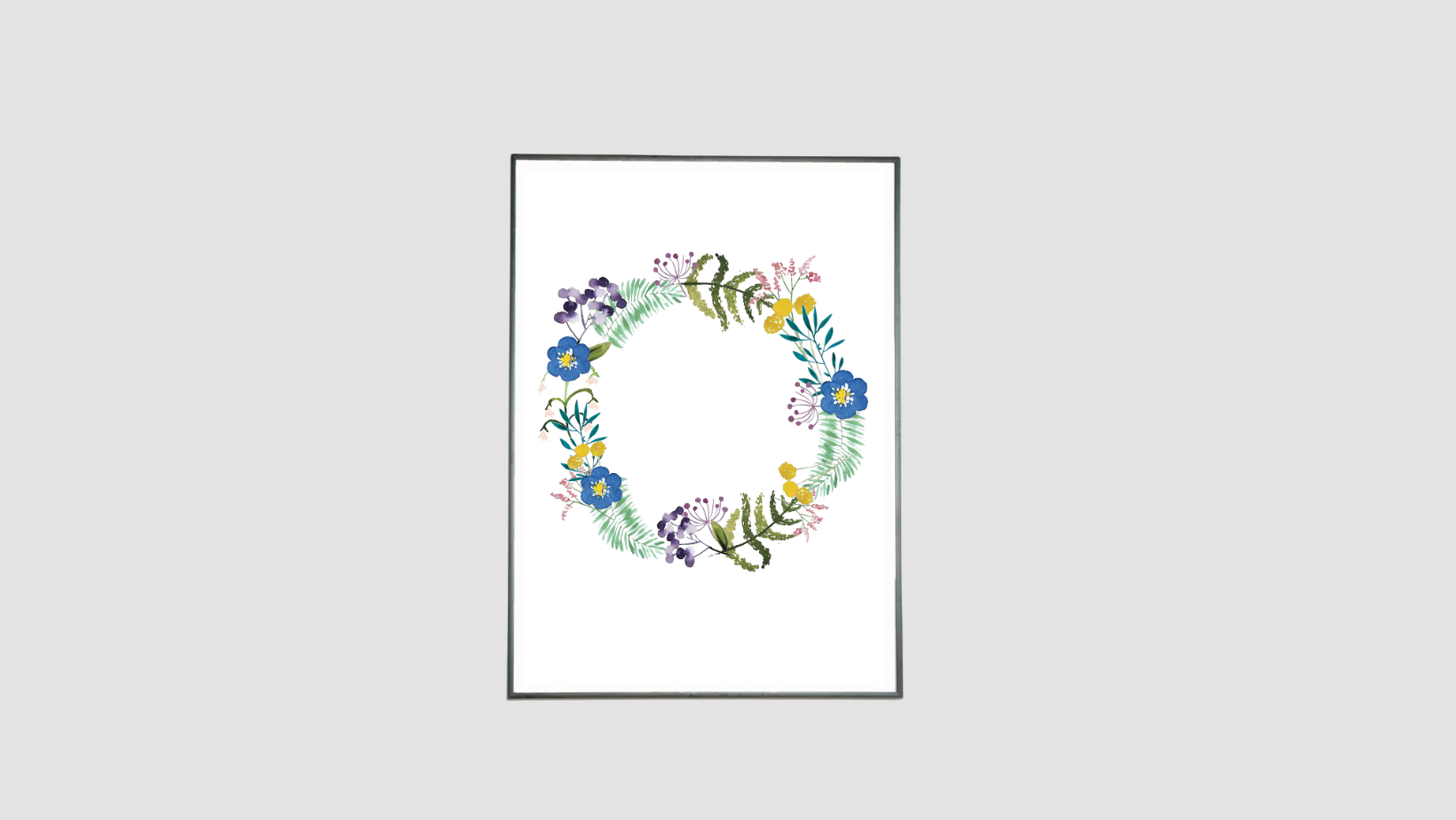 Affiche couronne respirer