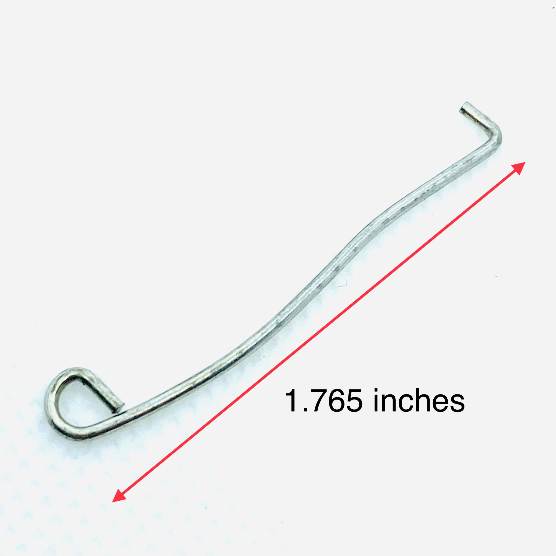 .041 inches wire diameter, .200 inches loop OD, 1.765 inches length