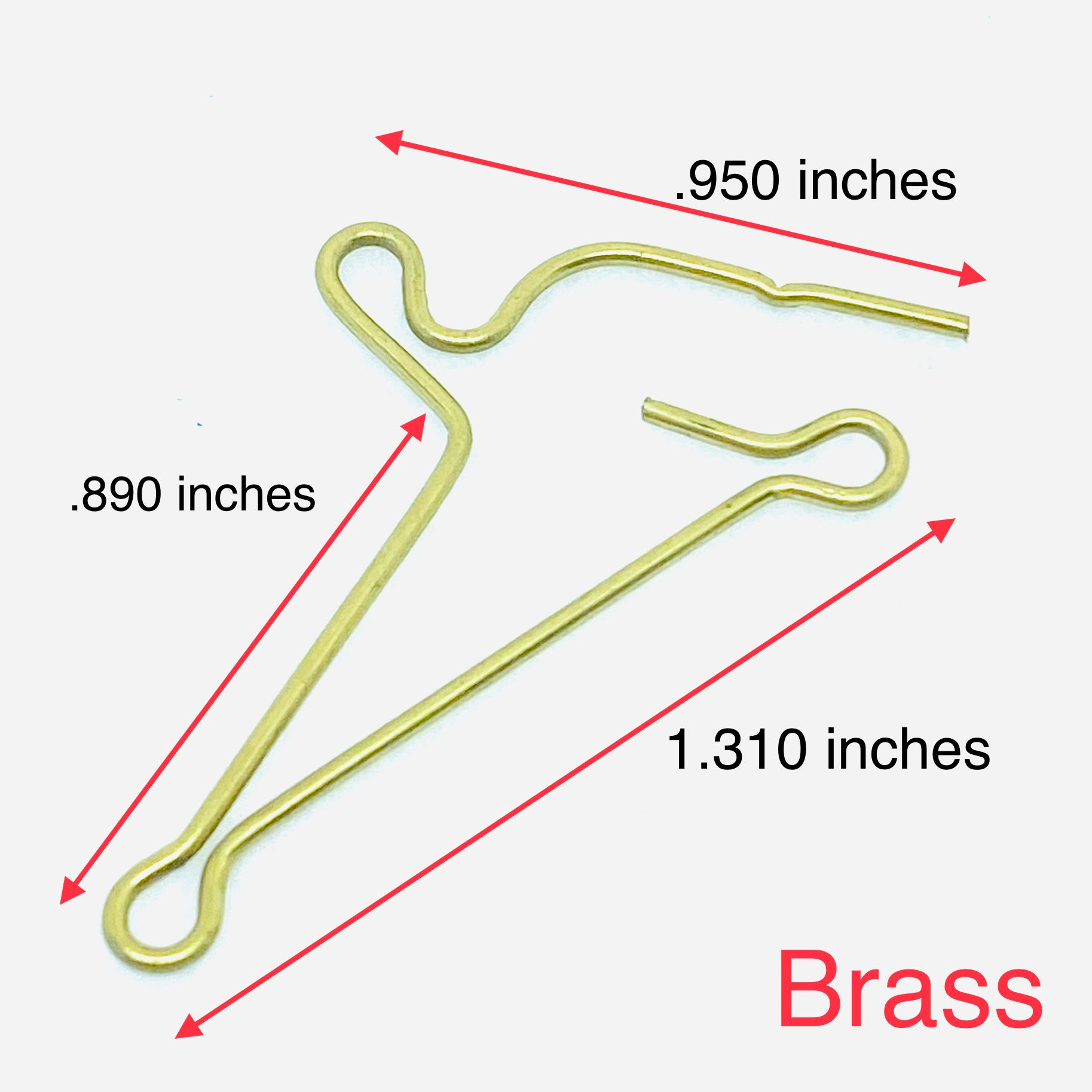 .035 inches wire diameter, .155 inches loop OD, 1.525 inches length
