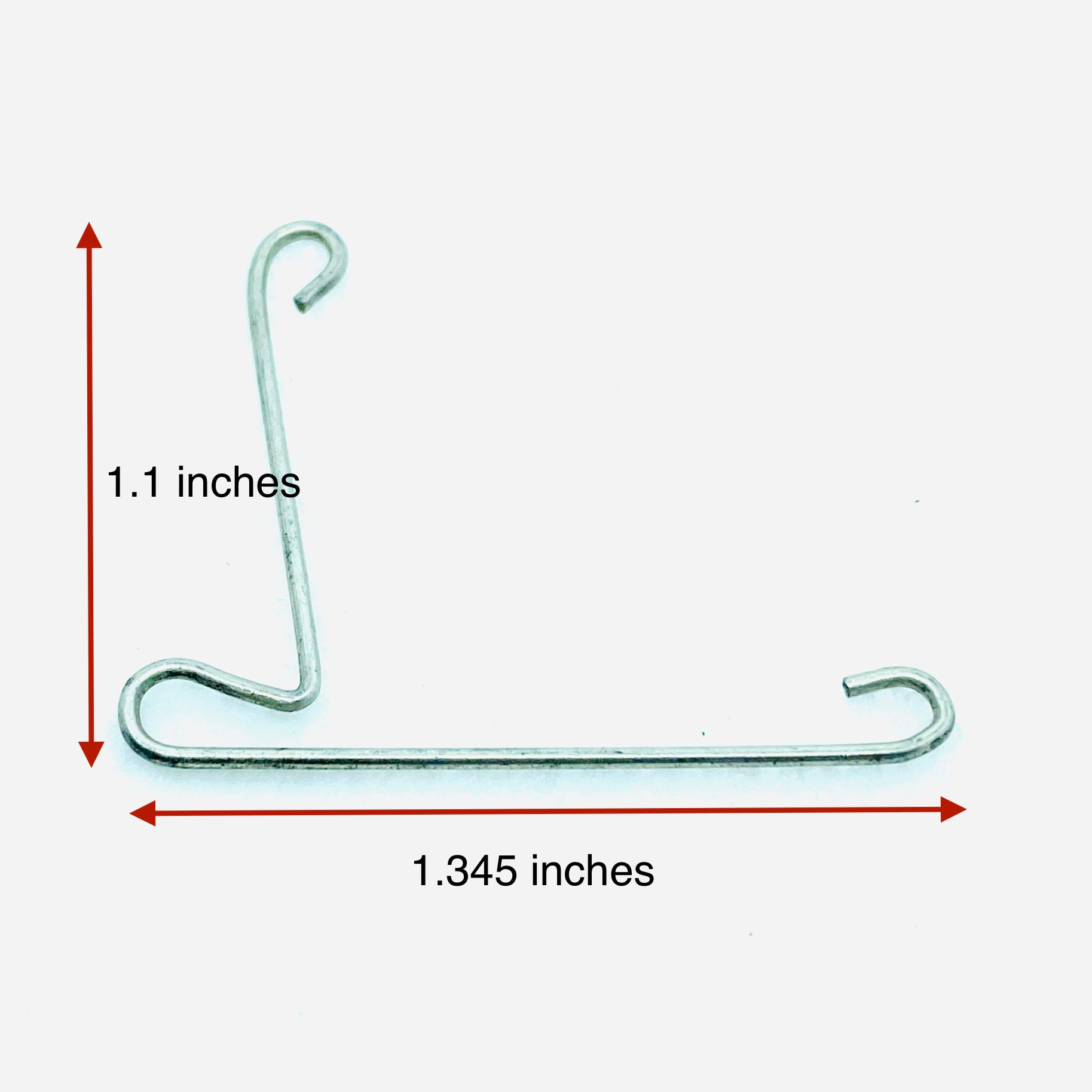 .035 inches wire diameter, .180 inches loop OD, 1.345 inches length