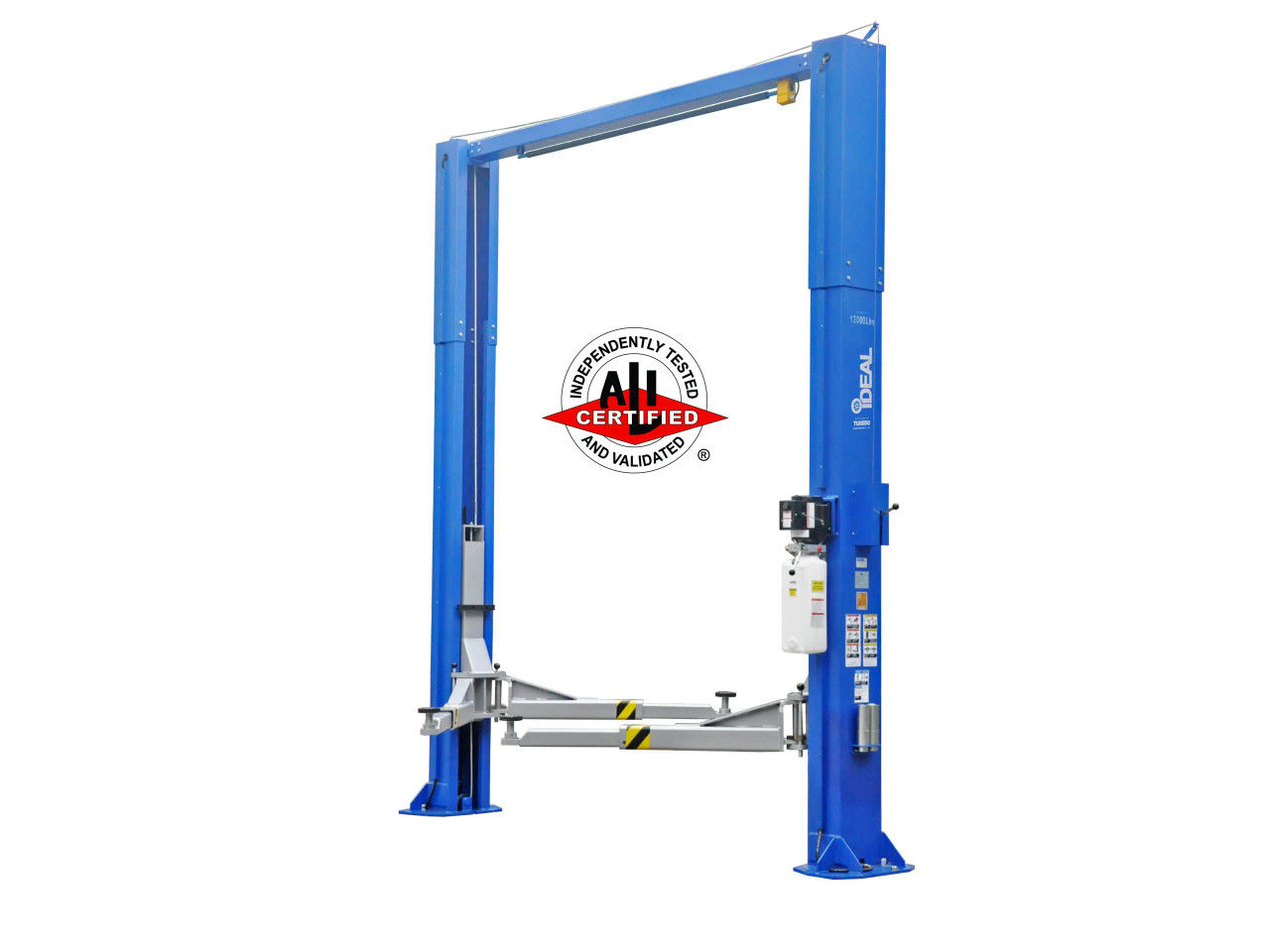 iDEAL TP10KAC-DX 10,000 lb Two-Post Car Lift – ALI Certified