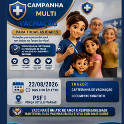 Campanha multivacinação para todas as idades