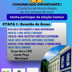 Monte Alegre do Sul – Convocação para Reuniões COMTUR