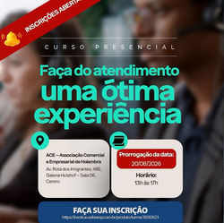 Curso gratuito sobre atendimento é prorrogada