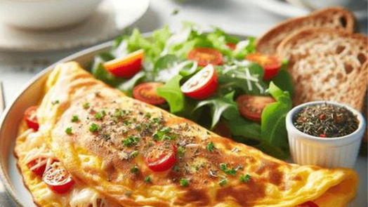 Omelete Vegetariano Simples
