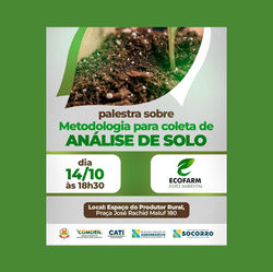 Socorro - Metodologia para coleta de análise de solo