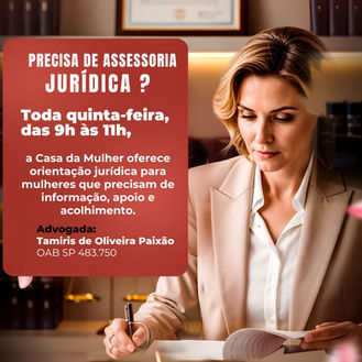 Casa da Mulher oferece atendimento gratuito