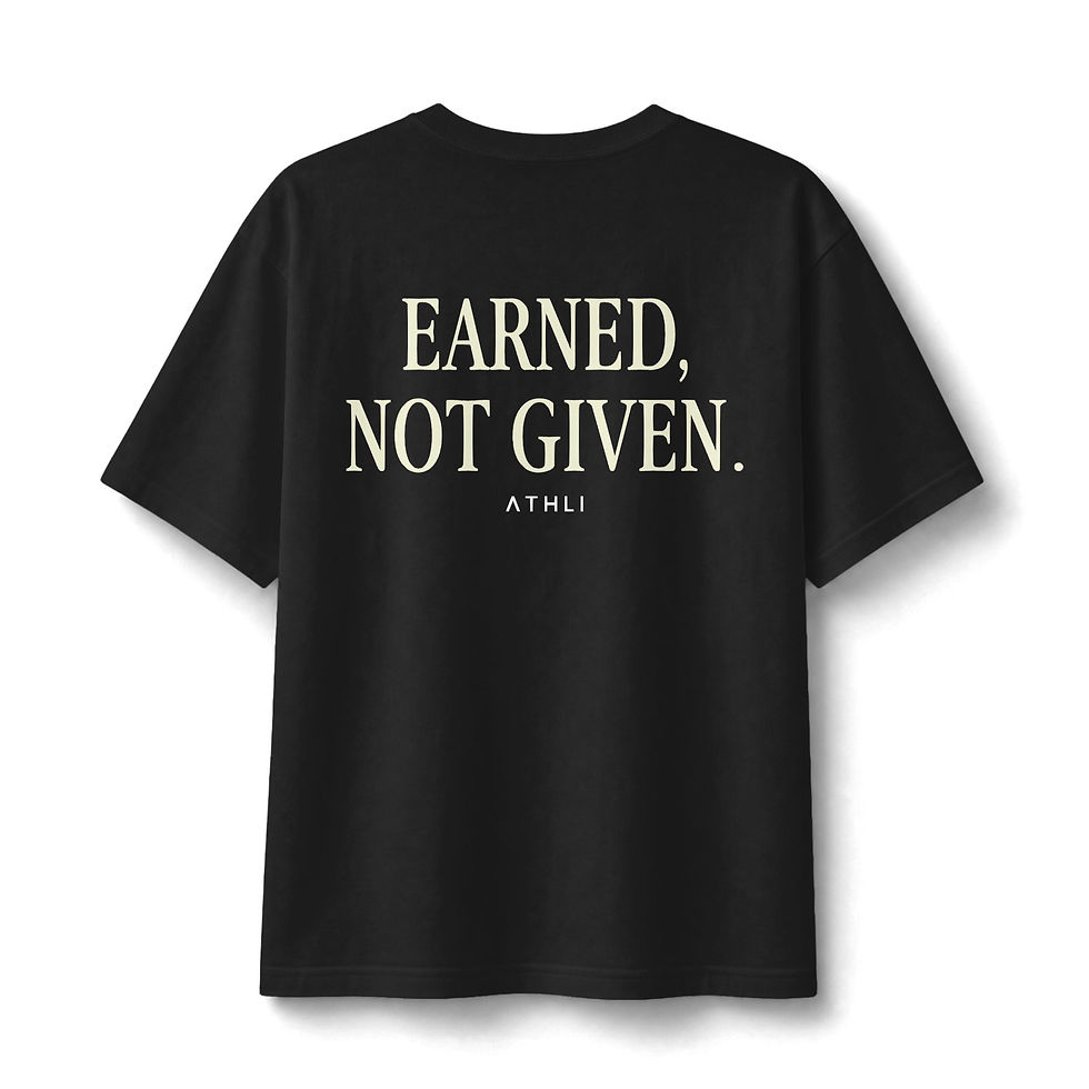 Thumbnail: Athli 'Earned, Not Given' Heavyweight Tee