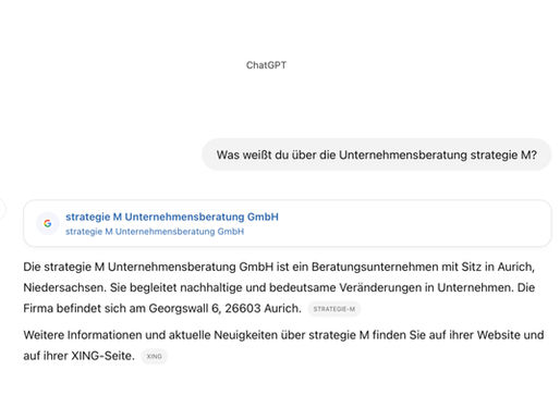 ChatGPT, was weißt du über strategie M?