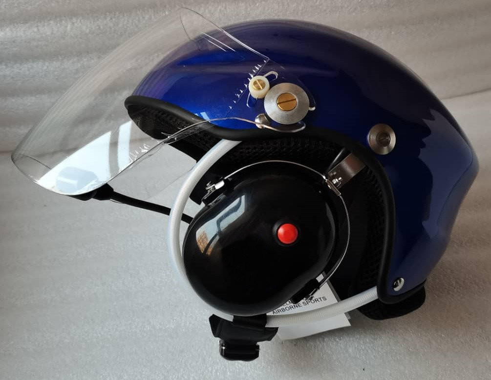 Casque ULM VUDUCIEL GD-C-01 complet, avec prise radio, noir, blanc, ou bleu