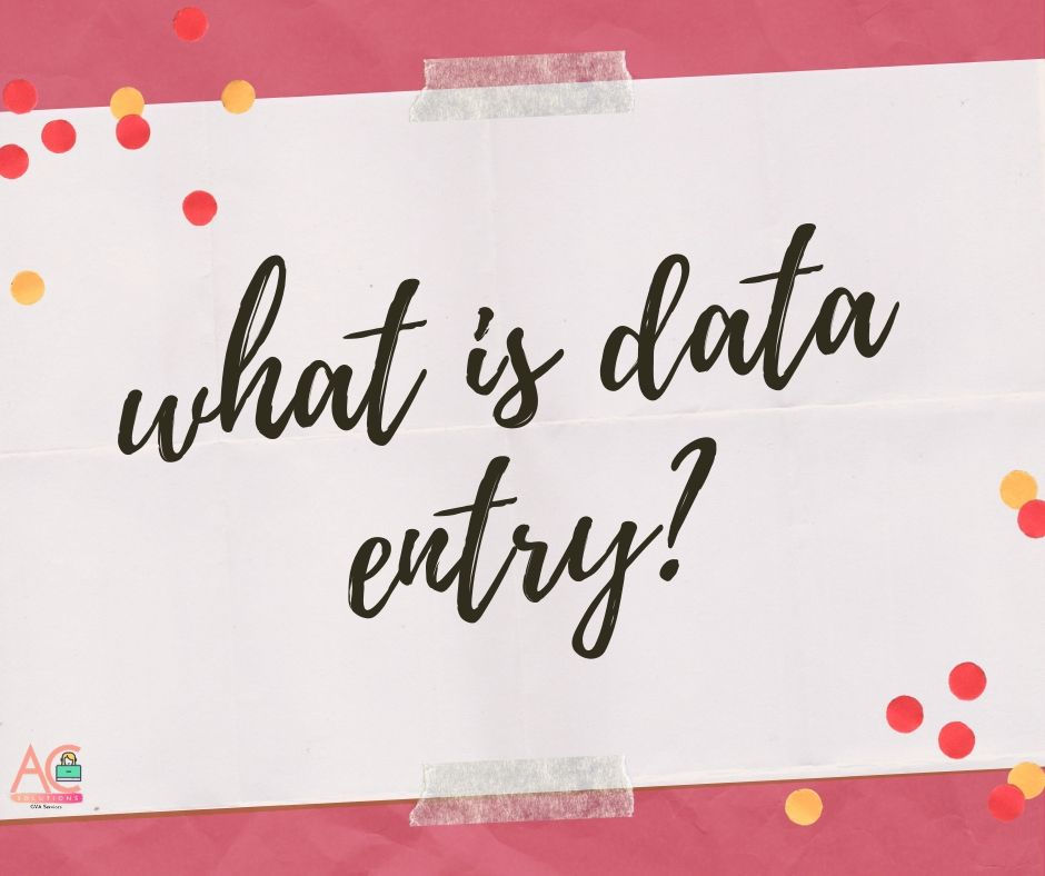 What is data entry