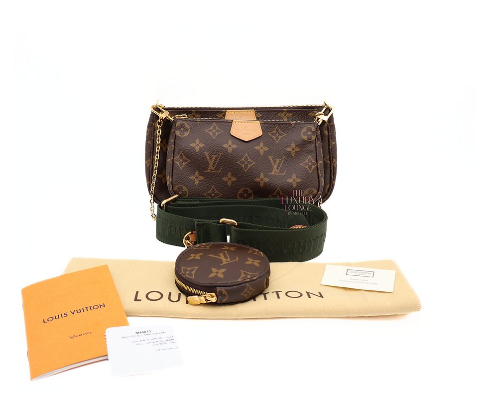 Thumbnail: Louis Vuitton Multi Pochette Accesoires Monogram in Kaki GHW