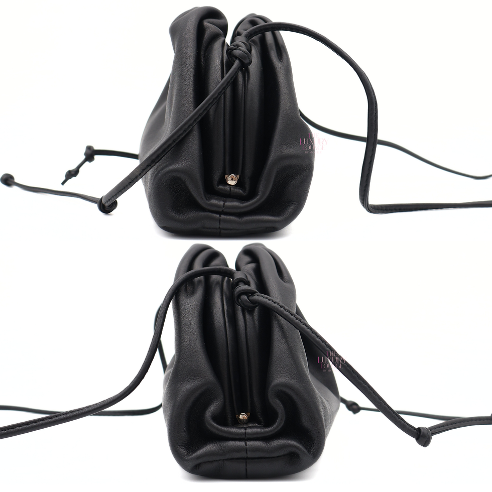 Thumbnail: Bottega Veneta Mini Pouch Bag in Black GHW