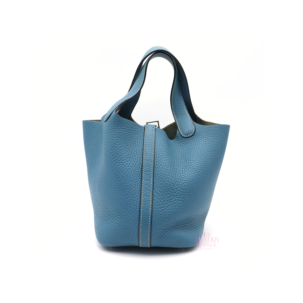 Thumbnail: Hermes Picotin Lock 18 Clemence in Blue PHW