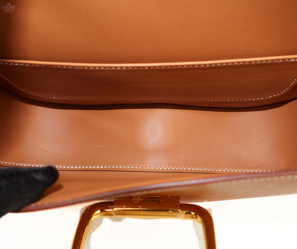 Thumbnail: Hermes Sac Della Cavalleria Elan Veau Epsom 37 in Gold GHW