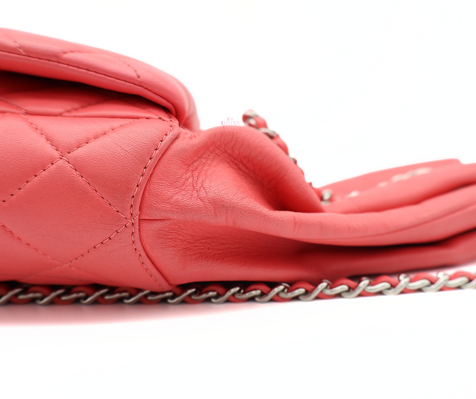Thumbnail: Chanel Quilted Lambskin Two Way Backpack Small in Pink SHW