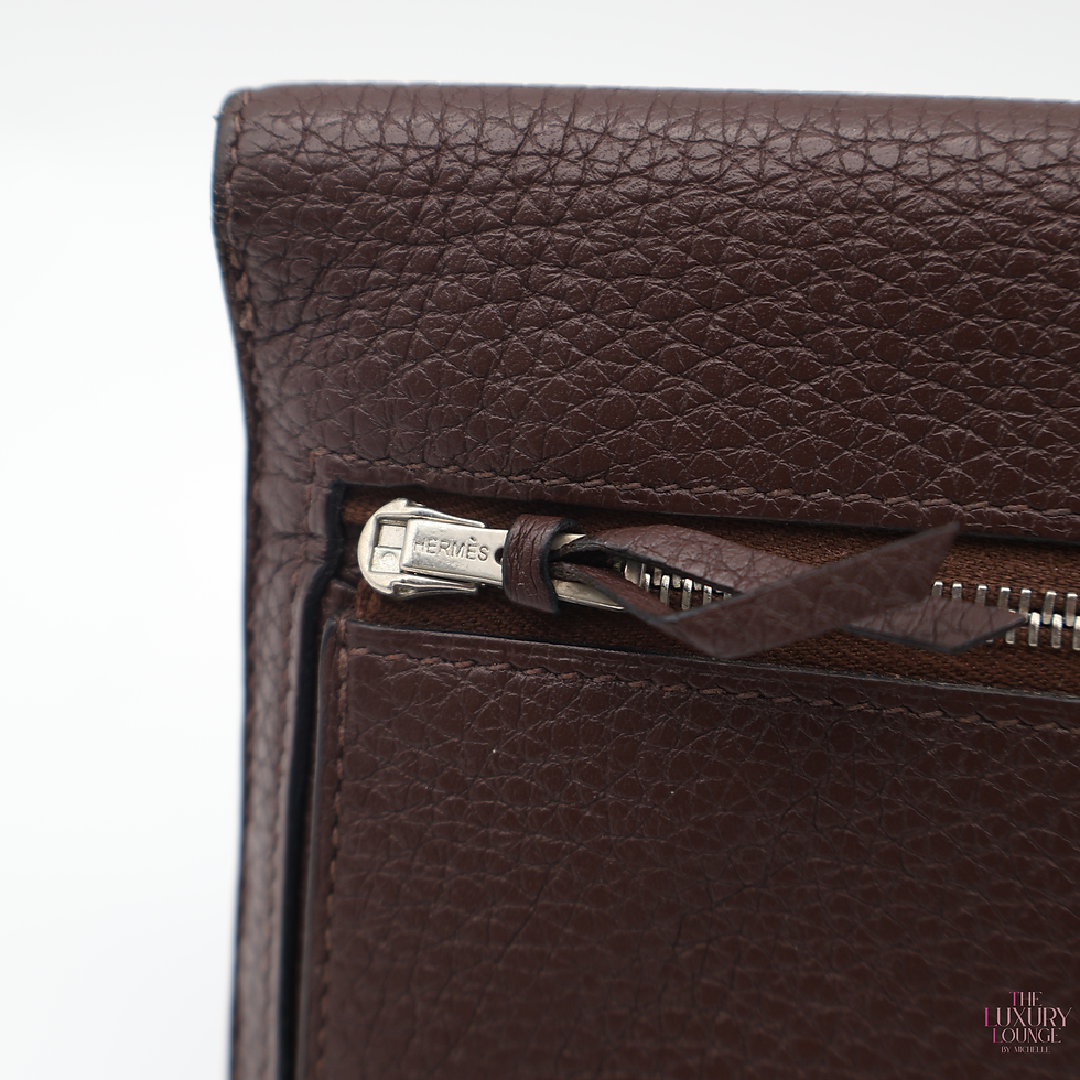 Thumbnail: Hermes Dogon Duo Togo wallet in Brown PHW