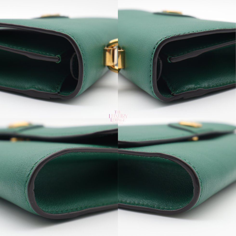 Thumbnail: Gucci GG Mini Top Handle bag Bamboo Handle in Green GHW