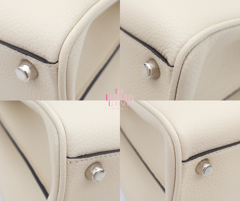 Thumbnail: Gucci Off-White Leather Medium Zumi Tote