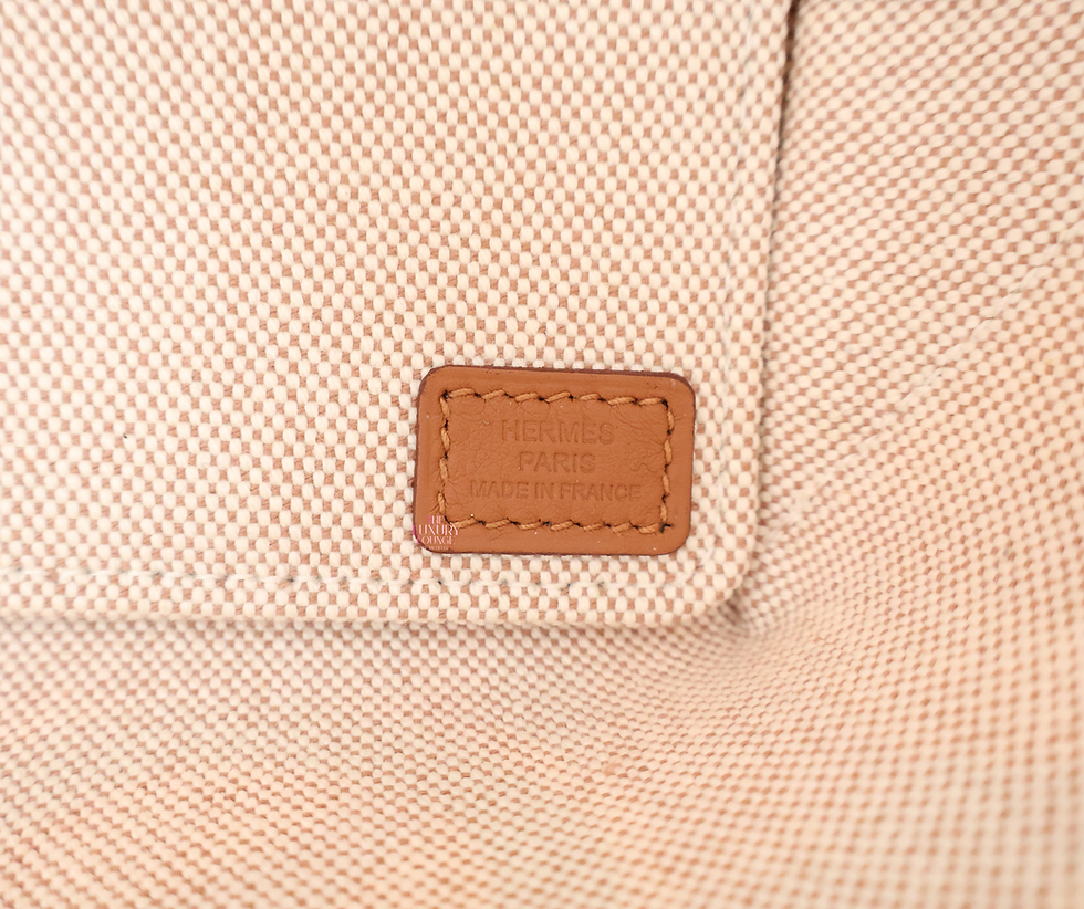 Thumbnail: Hermes Sac Steeple 25 Canvas Tote Bag in Multicolor Cuivre/Lime/Ecru/Beige/Gold