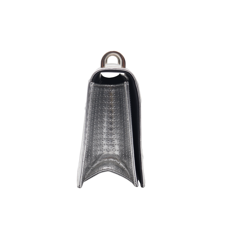 Thumbnail: Dior Diorama Medium in Metallic Silver SHW