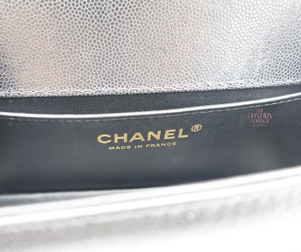 Thumbnail: Chanel Le Boy Quilted Caviar Small Lipstick Top Handle Bag in Black AGHW