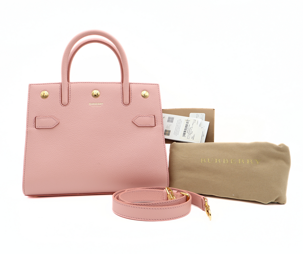 Thumbnail: Burberry Title Two Handle Blush Pink Tote Bag