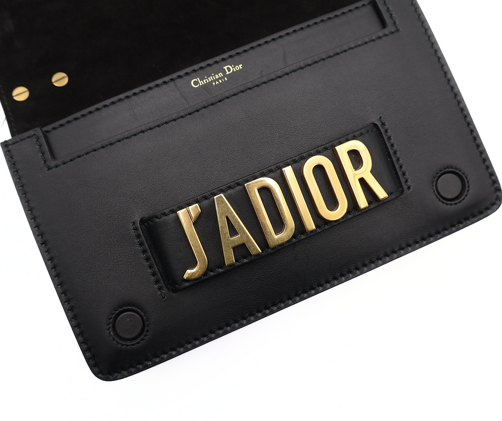 Thumbnail: Dior Black Leather J'adior Flap Shoulder Bag