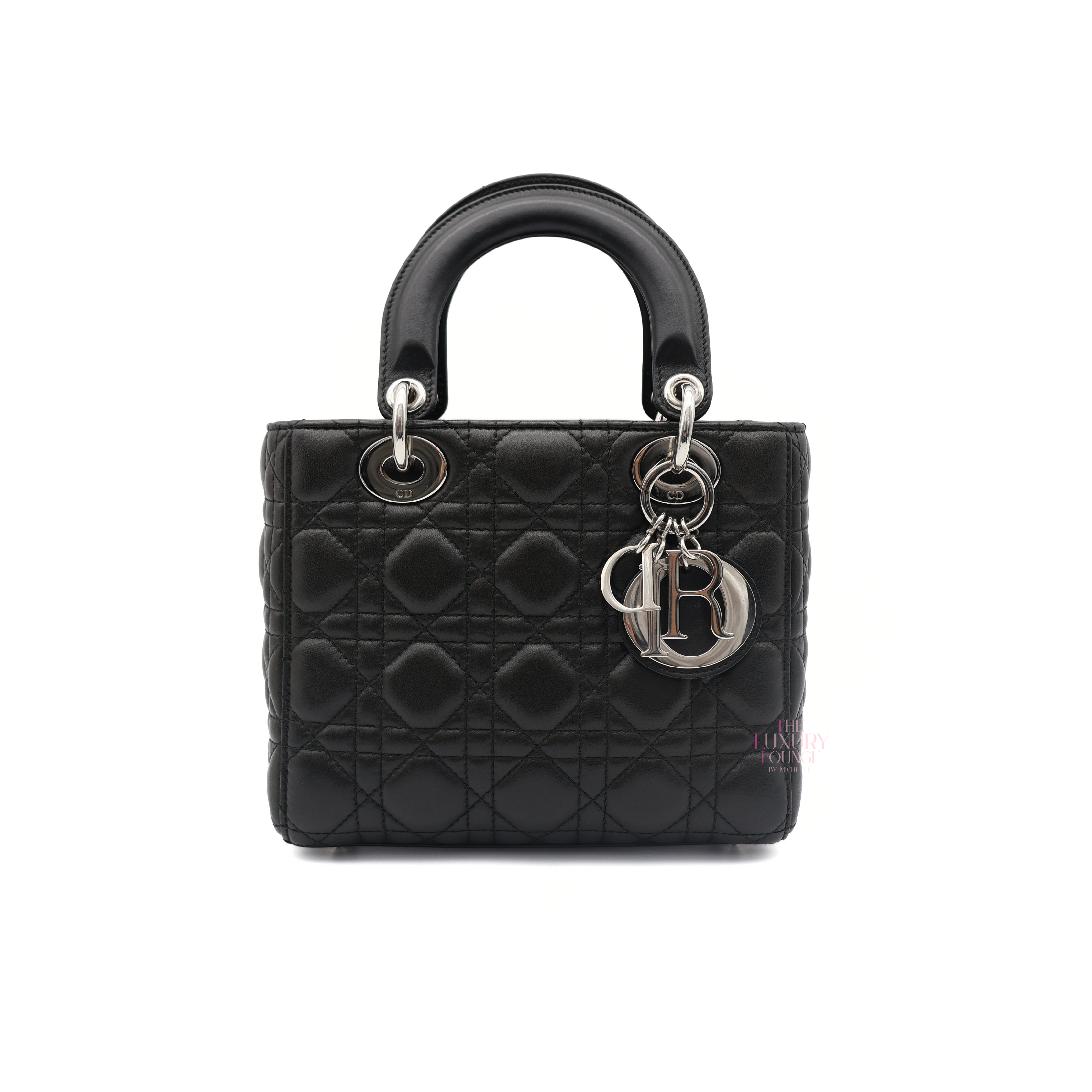 Dior Lady Dior ABCDior Small in Black SHW