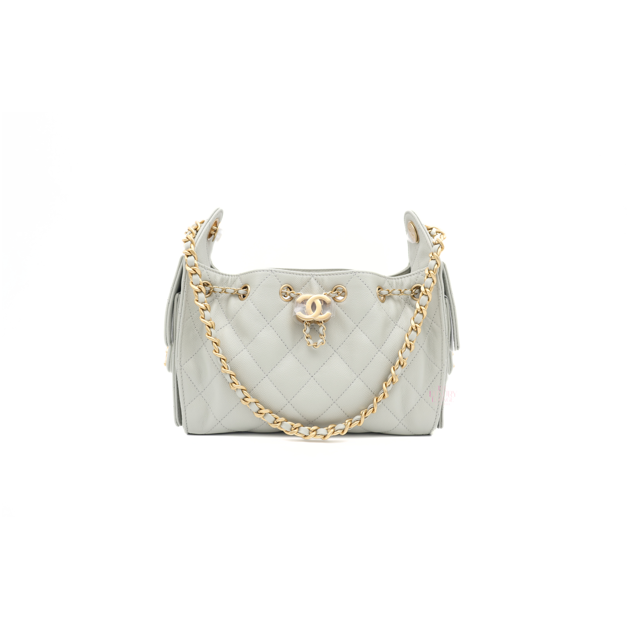 Chanel C25 Mini Handbag Caviar in Light Green AGHW