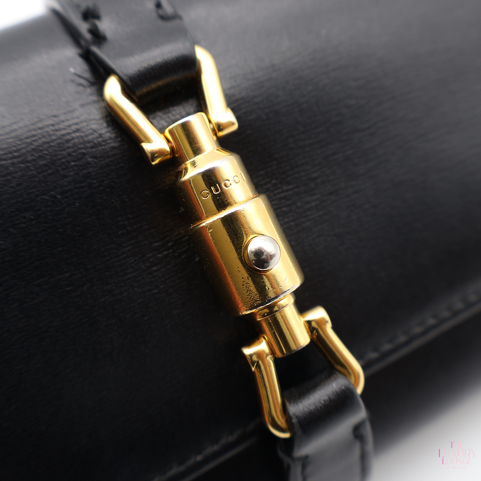 Thumbnail: Gucci Jackie Wallet on Chain in Black GHW