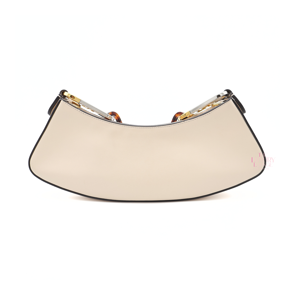Thumbnail: Fendi 2022 O'Lock Swing Bag in Light Pink/Beige GHW